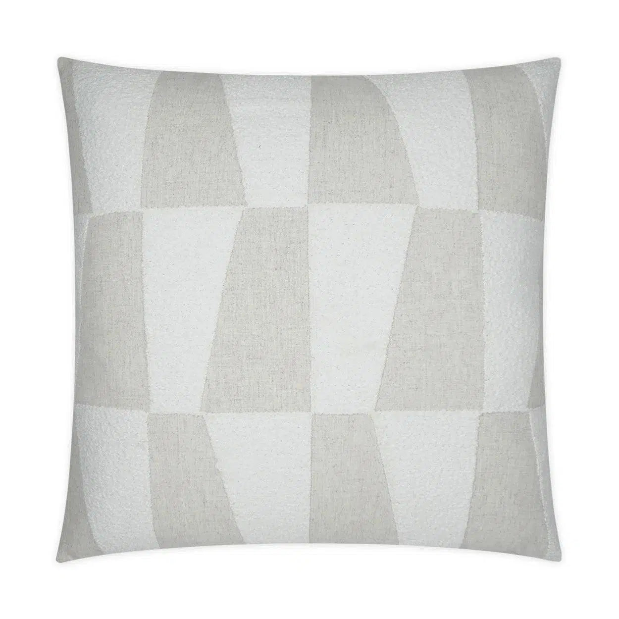 Bayview Ivory Geometric Large Throw Pillow With Insert