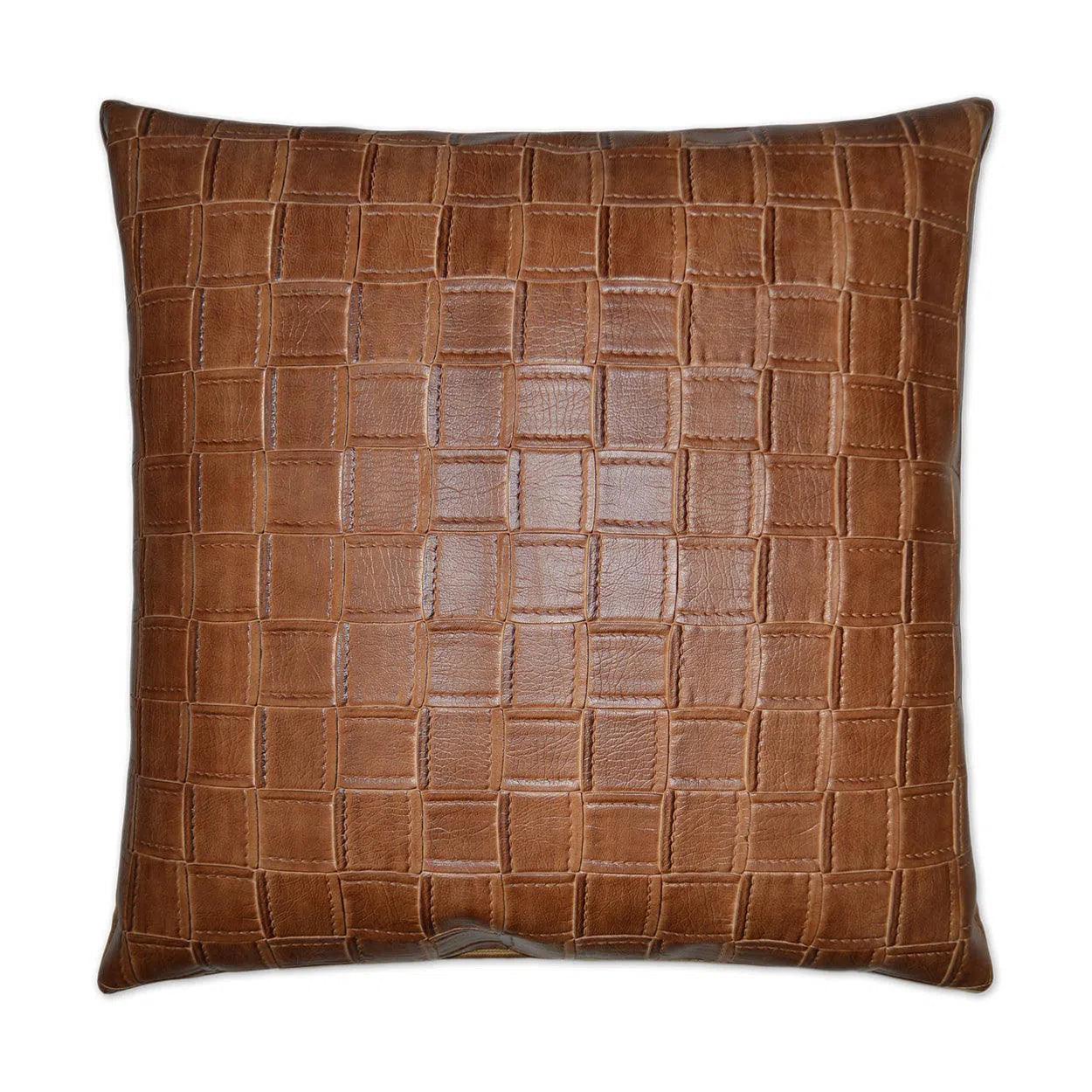 Catmandoo Saddle Solid Copper Large Throw Pillow With Insert