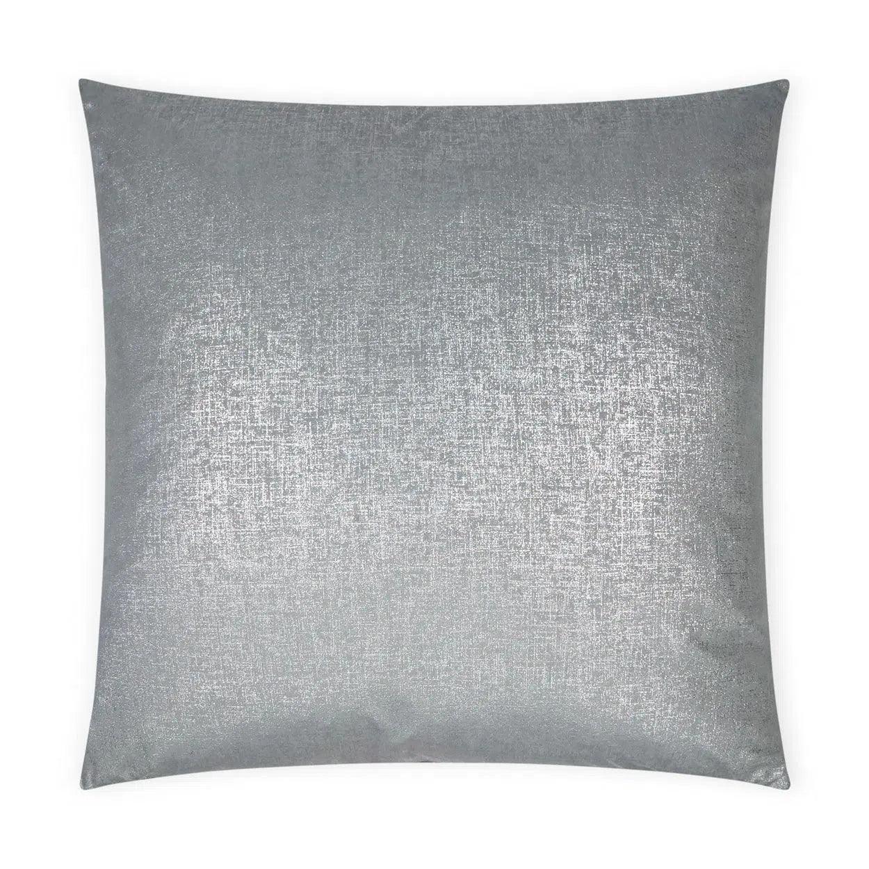 Dream Dust Pewter Glam Grey Silver Large Throw Pillow With Insert