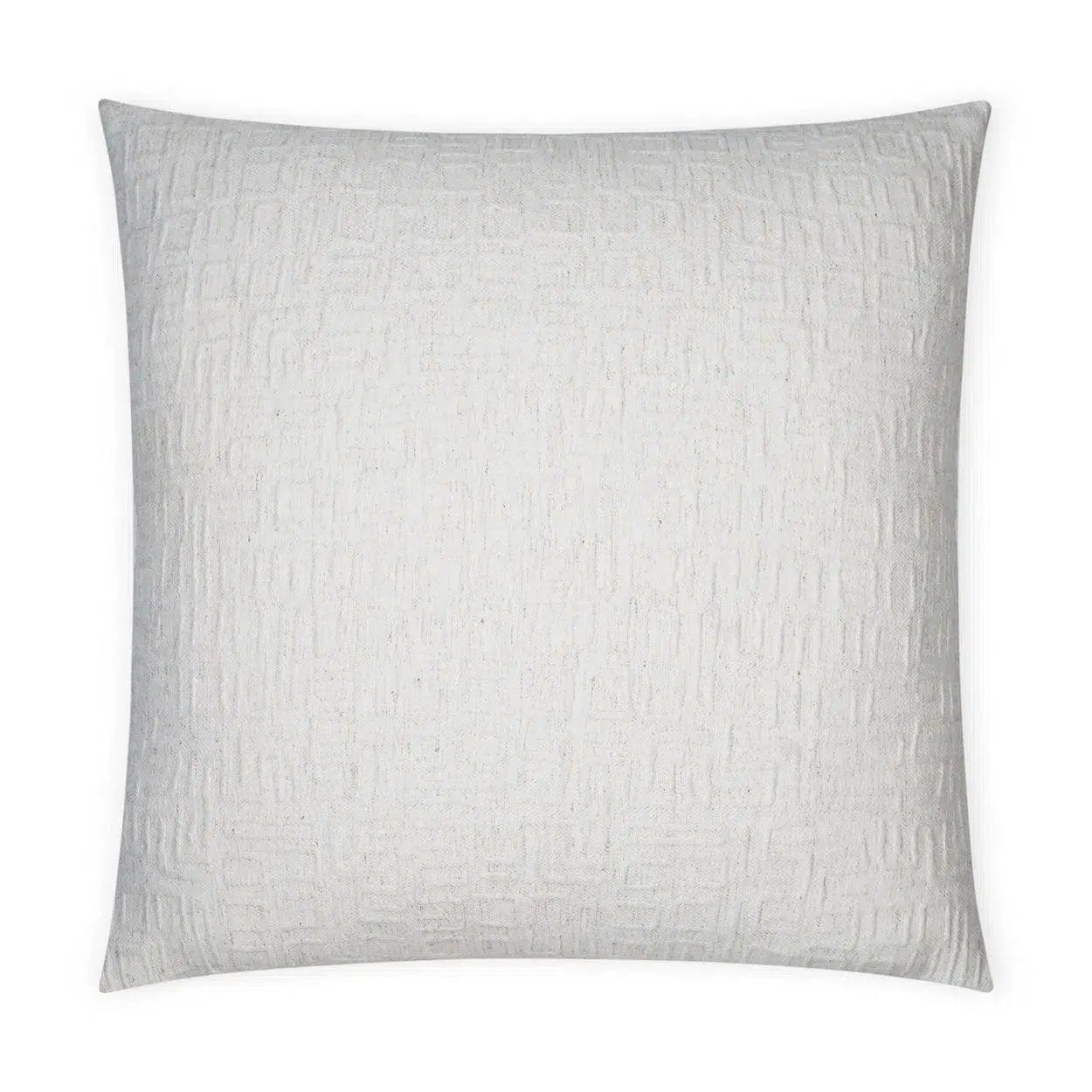 Dustin Solid Textured Ivory Large Throw Pillow With Insert