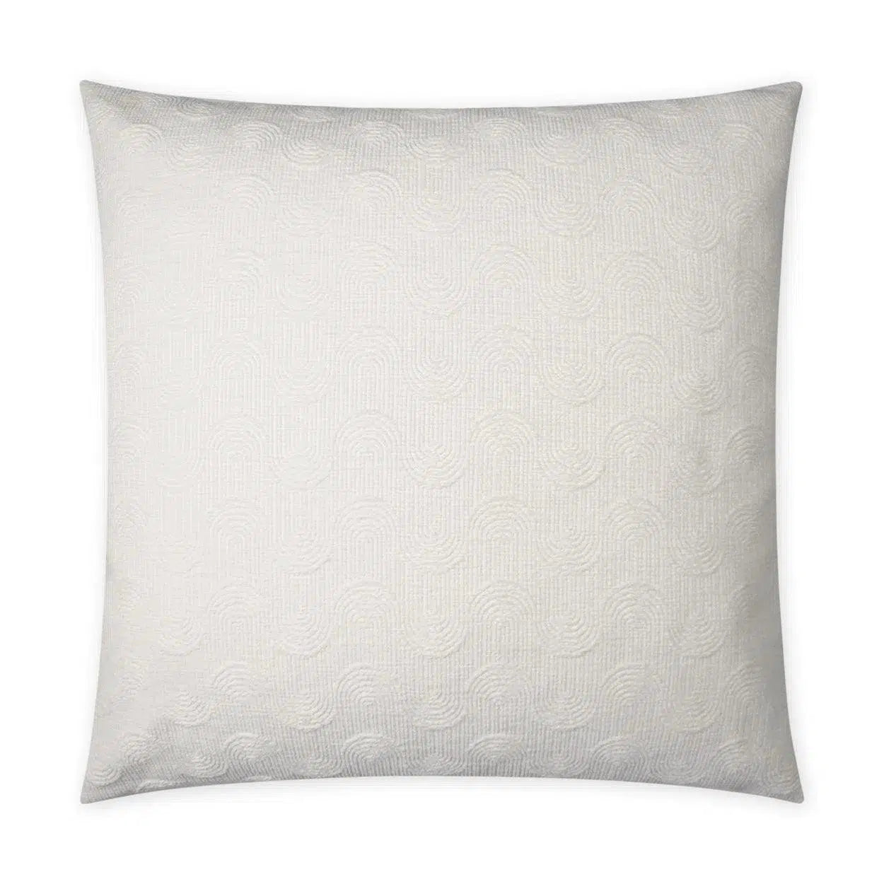 Eisen Modern White Large Throw Pillow With Insert