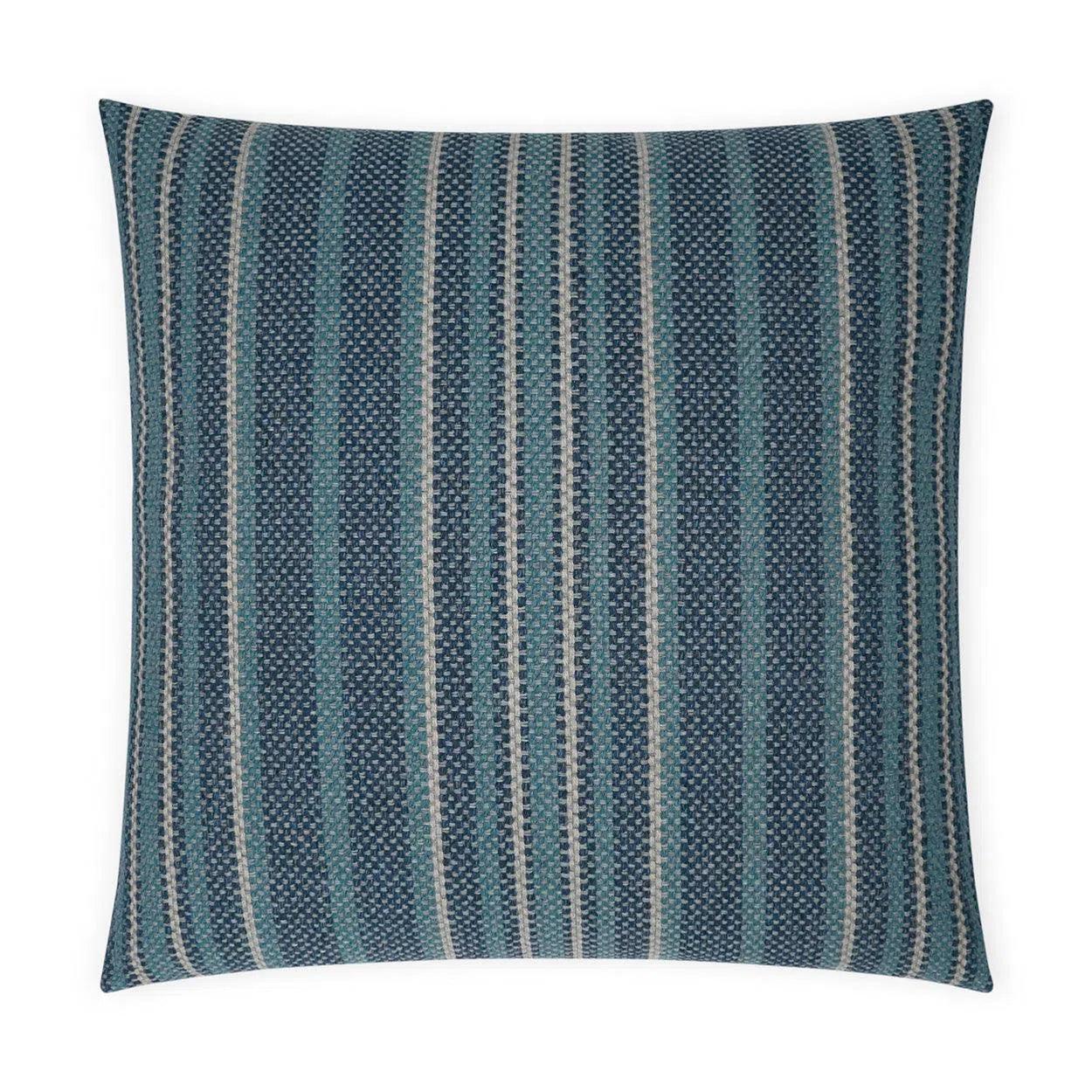 Ernest Blue Stripes Large Throw Pillow With Insert