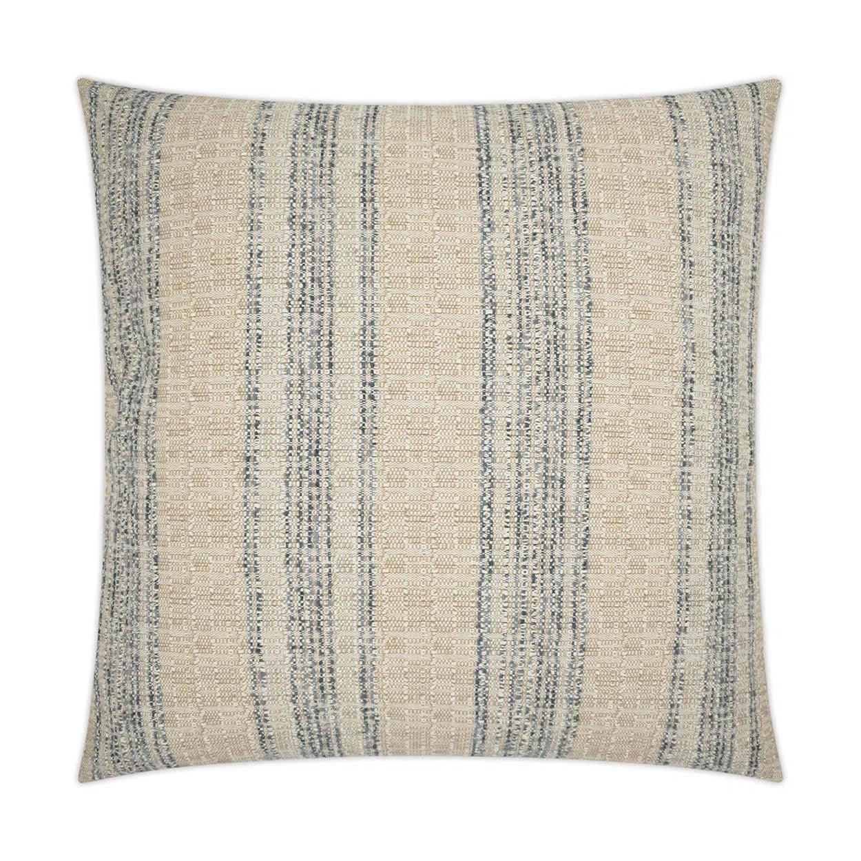 Farkle Jute Global Blue Large Throw Pillow With Insert