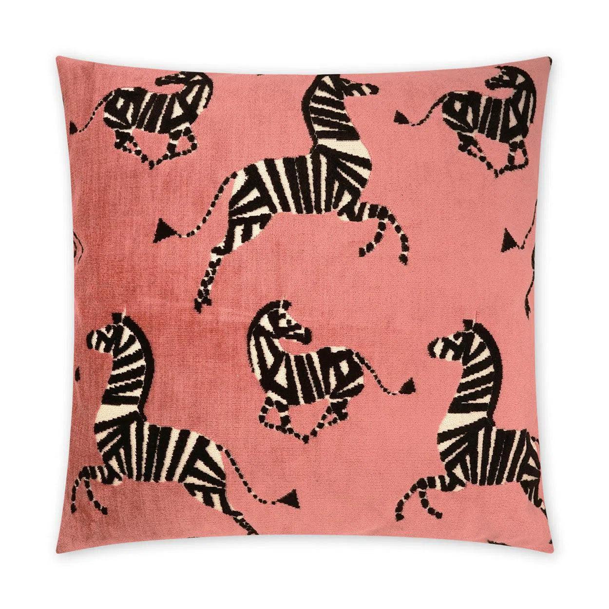 Farlowe Rose Animal Novelty Blush Large Throw Pillow With Insert