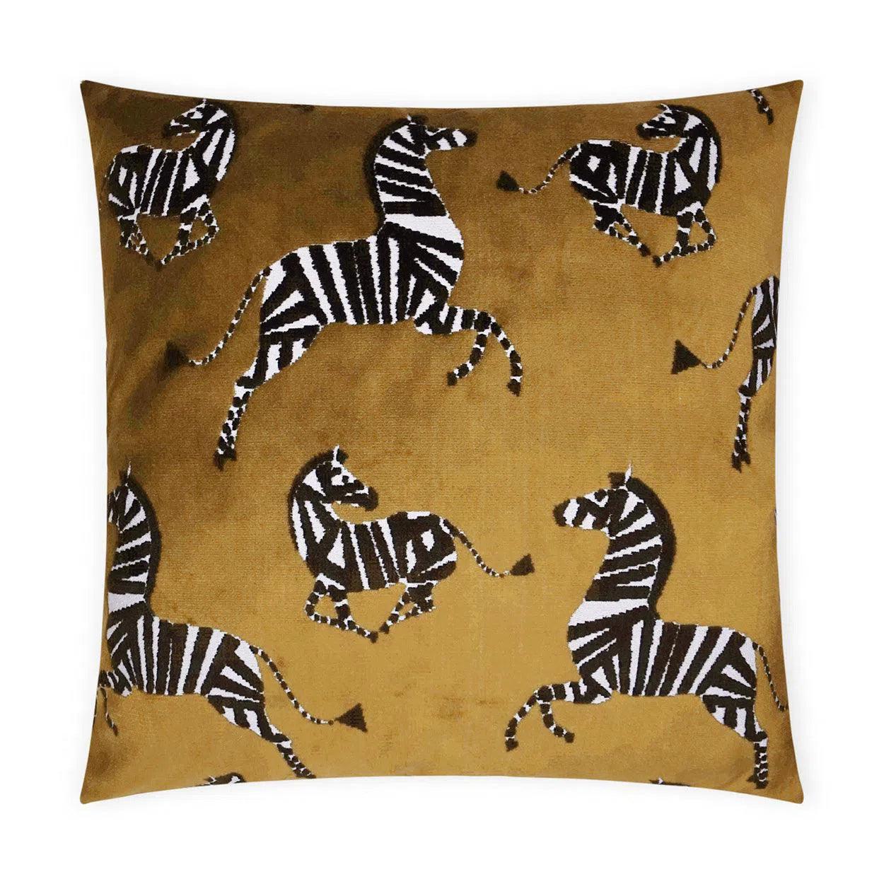 Farlowe Topaz Animal Novelty Yellow Large Throw Pillow With Insert