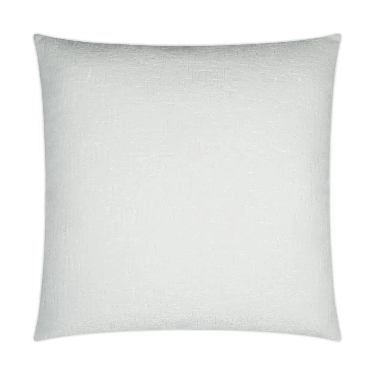 Felicity Snow Solid Textured White Large Throw Pillow With Insert