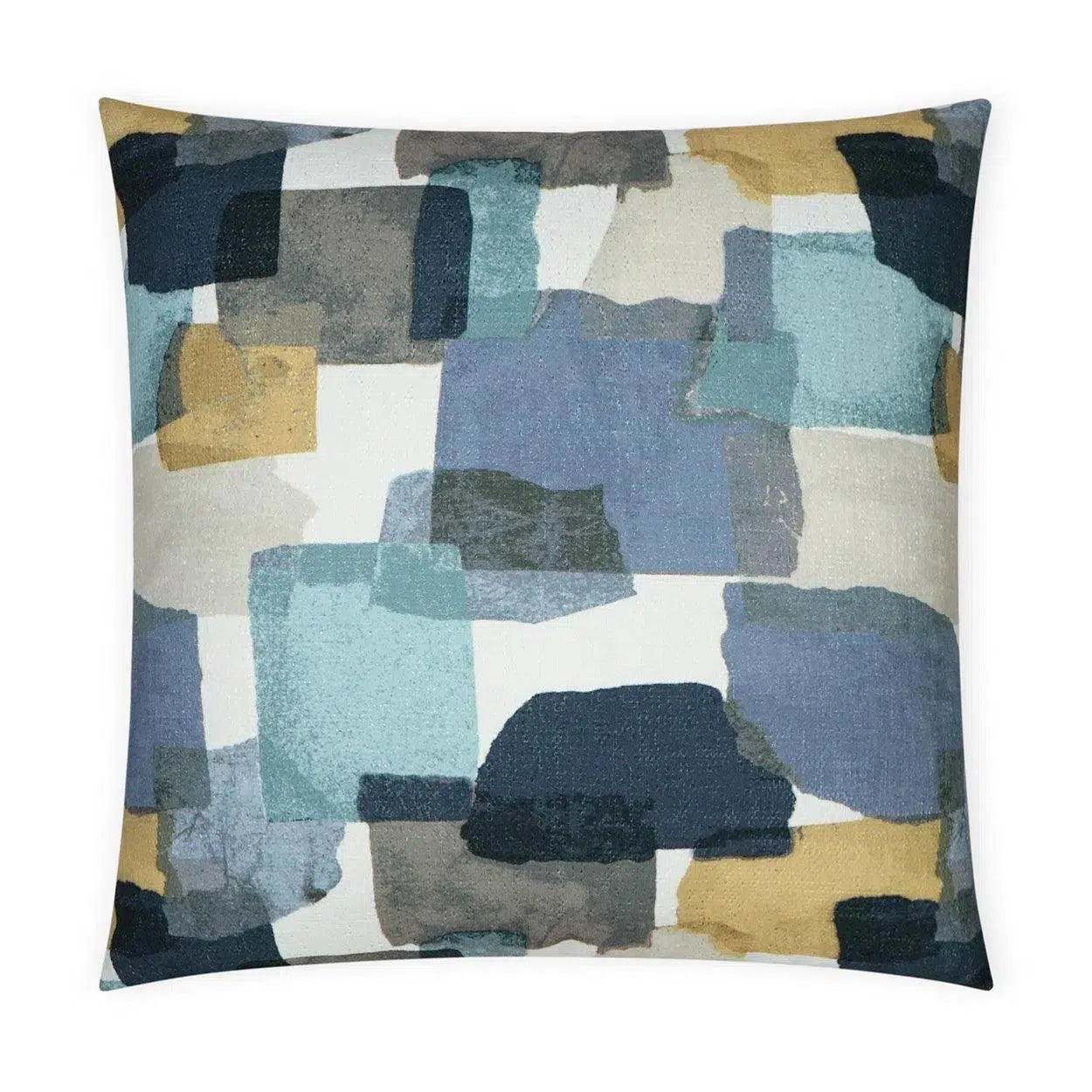 Folio Reef Abstract Blue Mist Large Throw Pillow With Insert