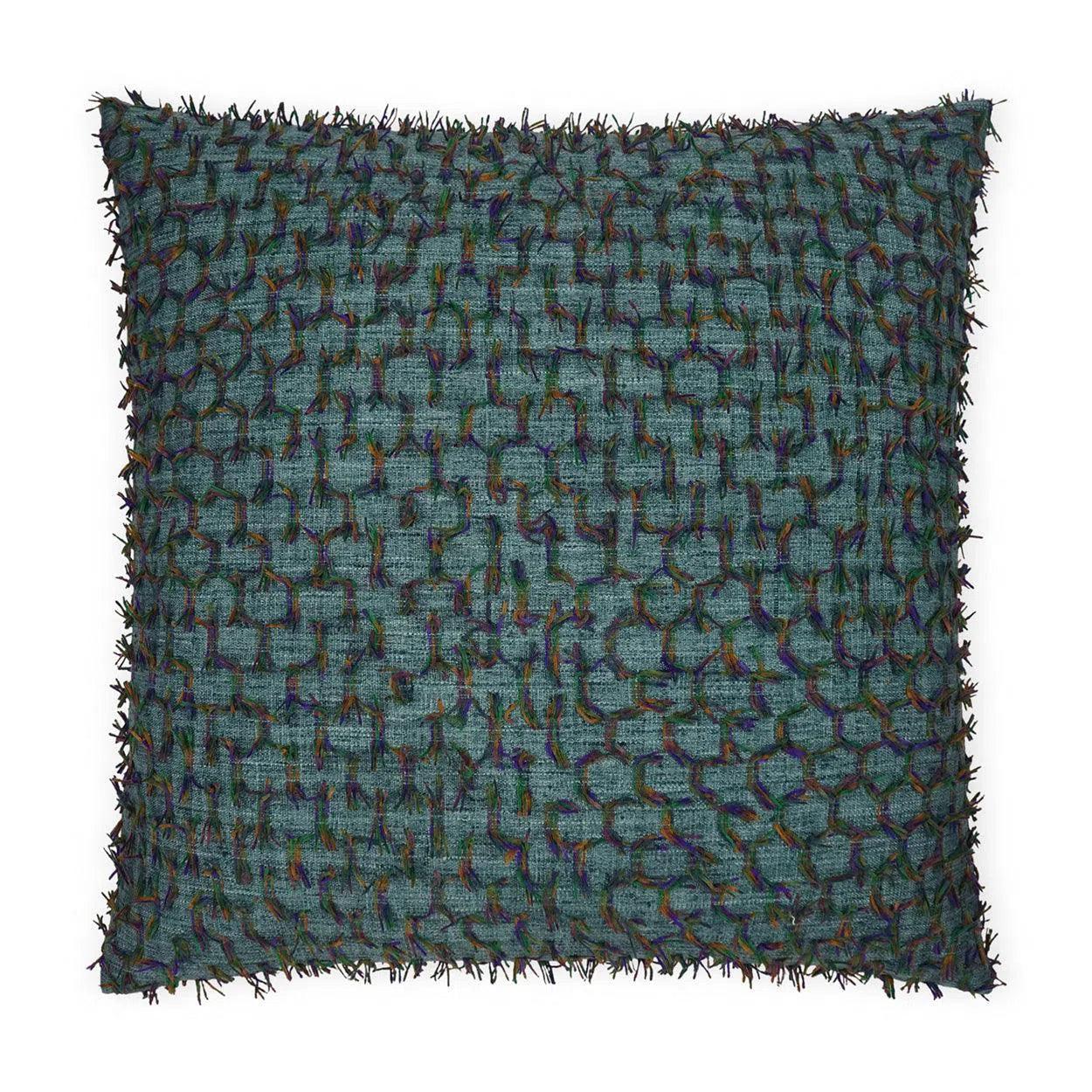 Frolic Malachite Global Green Large Throw Pillow With Insert