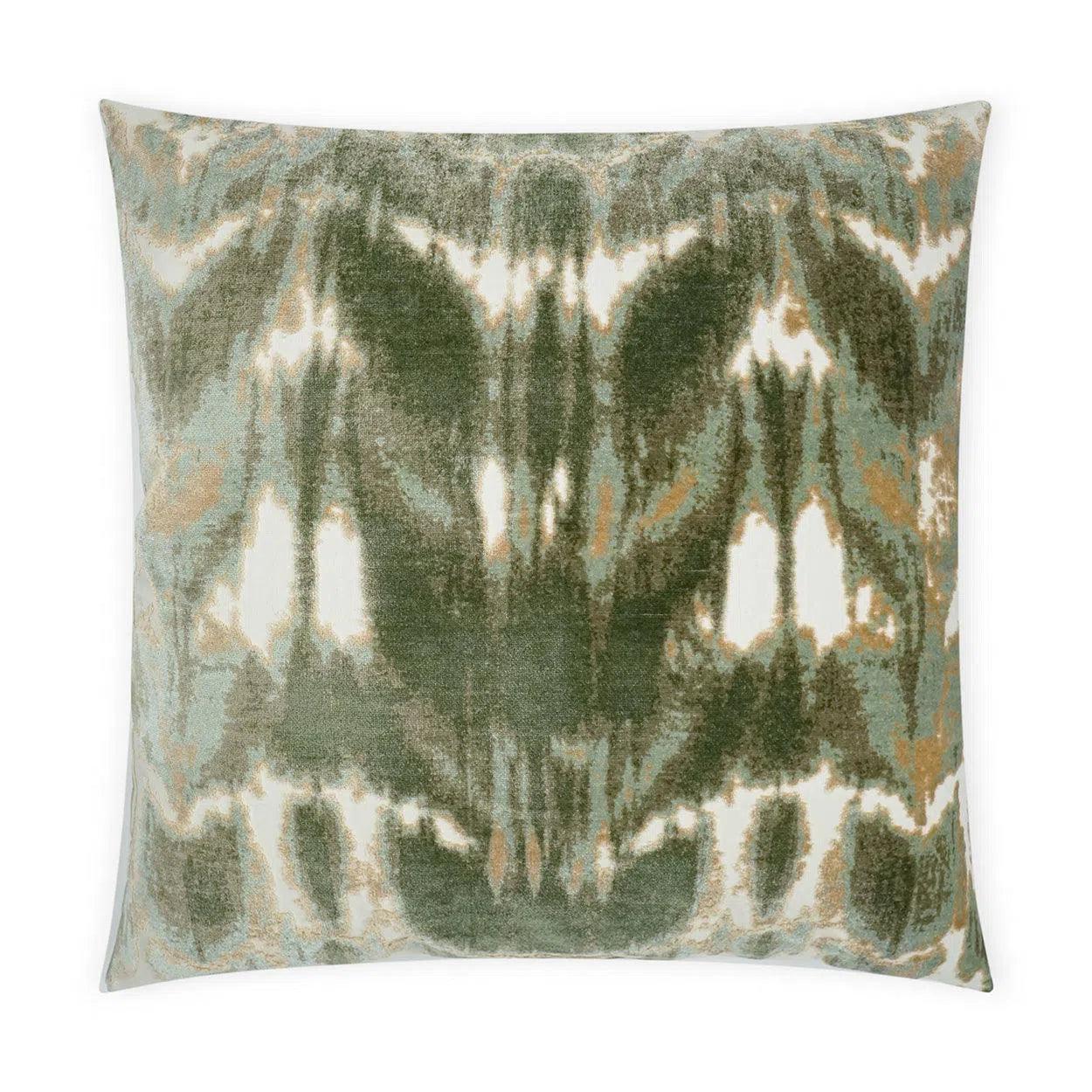 Kanoko Eucalyptus Global Green Large Throw Pillow With Insert