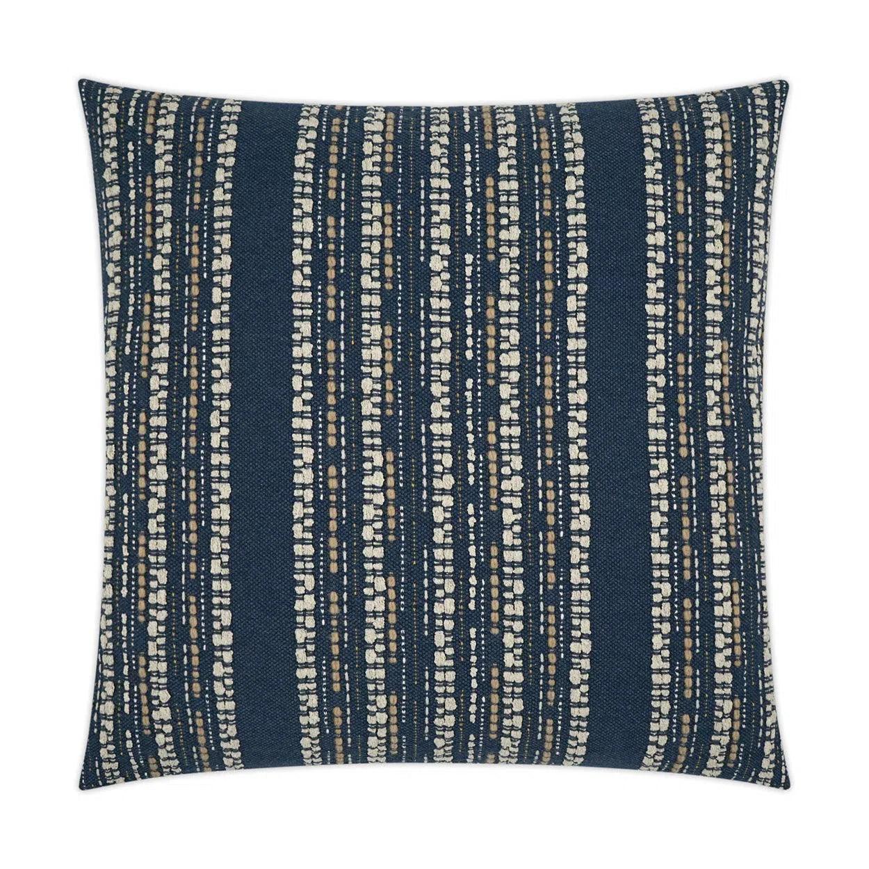 Kyra Navy Global Navy Large Throw Pillow With Insert