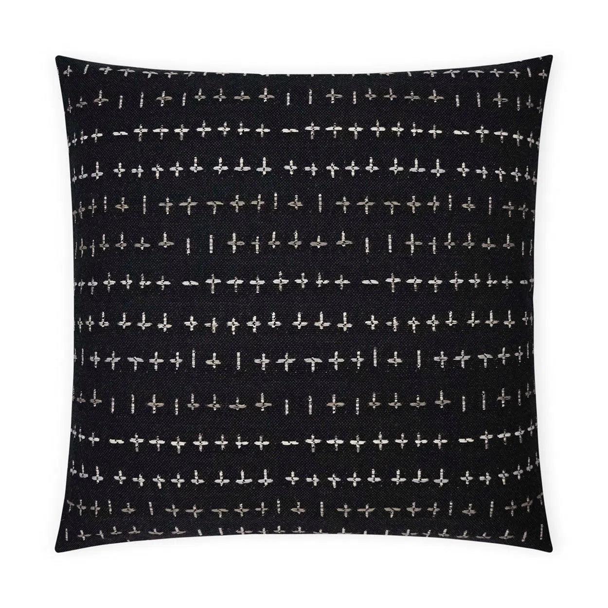 Morales Black Global Black Large Throw Pillow With Insert