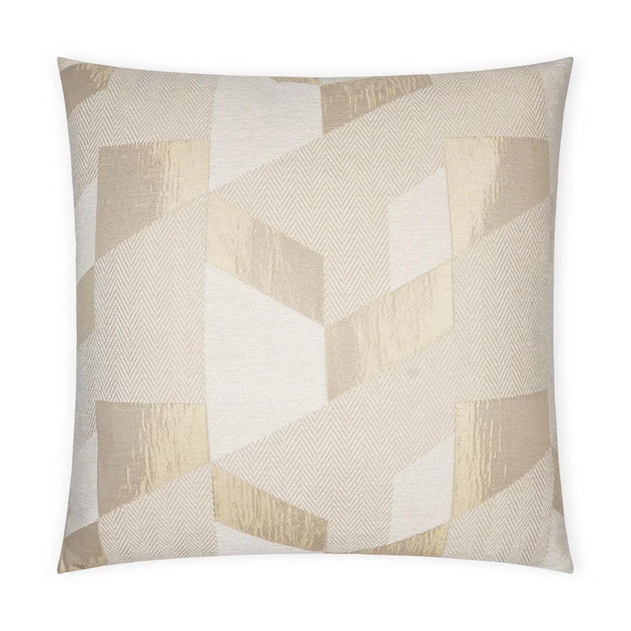 Noren Glam Geometric Gold Large Throw Pillow With Insert