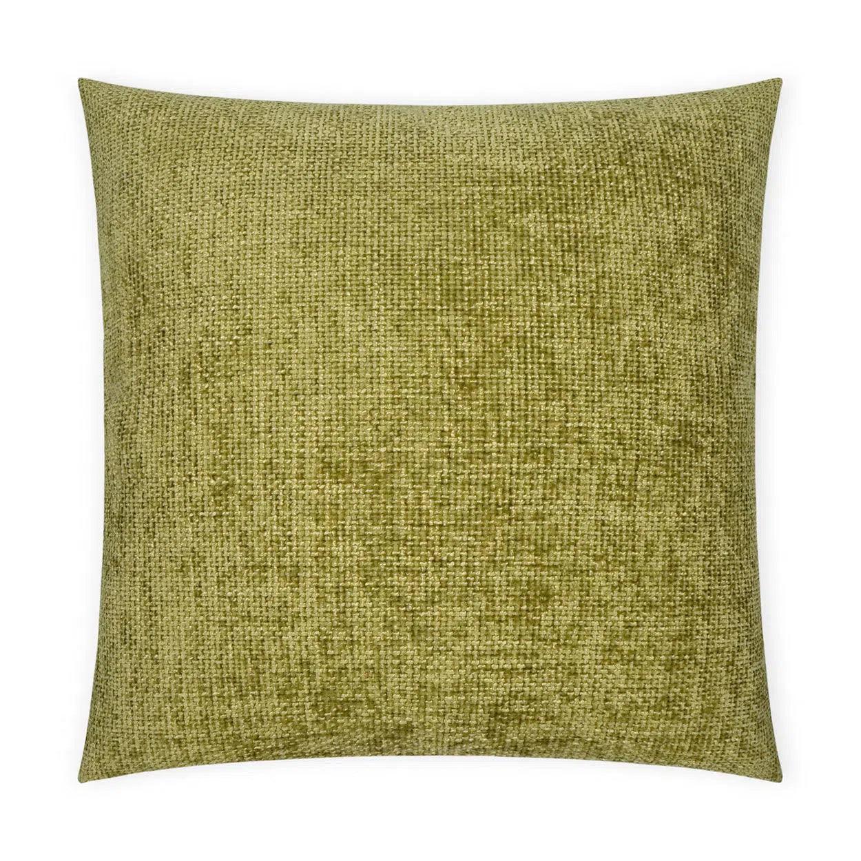 Norse Moss Solid Textured Green Large Throw Pillow With Insert