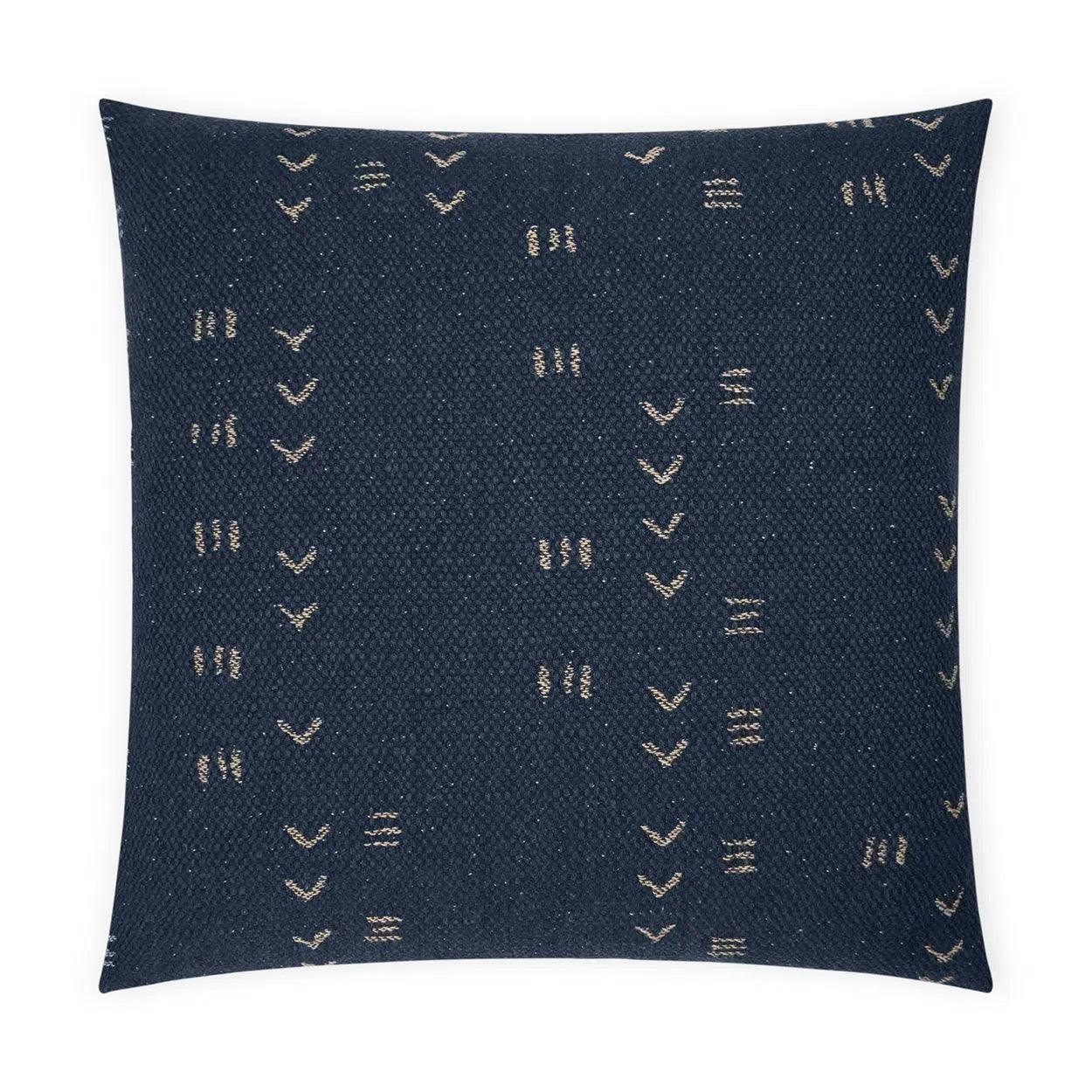 Ollie Navy Global Navy Large Throw Pillow With Insert