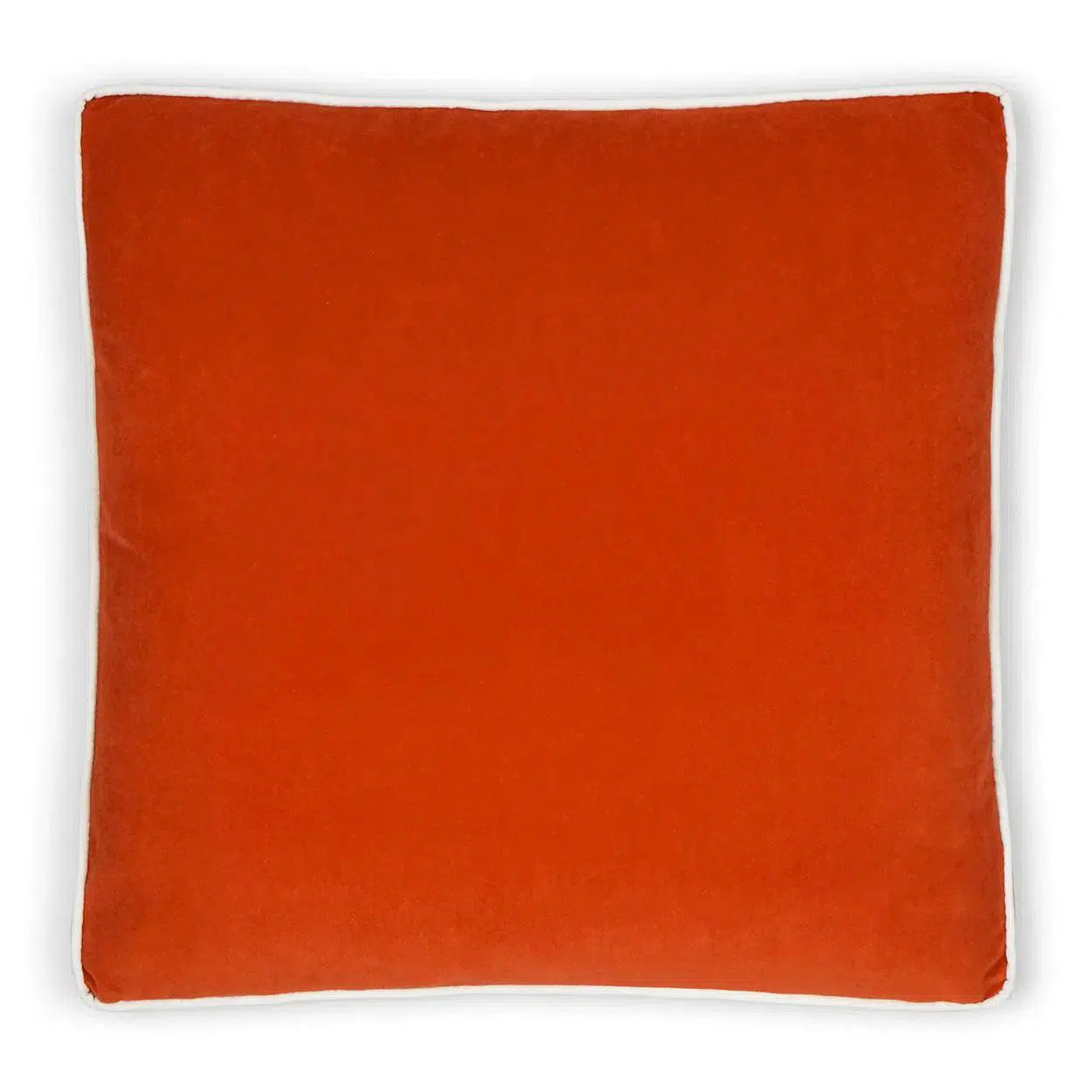 Posh Box Orange Solid Orange Large Throw Pillow With Insert