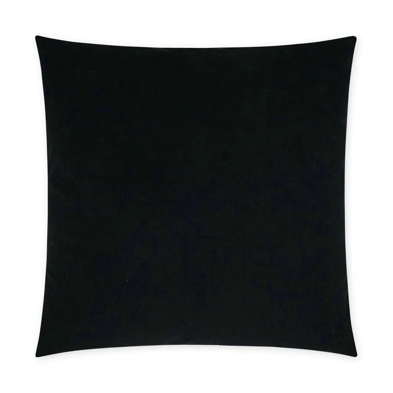 Posh Duo Black Solid Black Large Throw Pillow With Insert