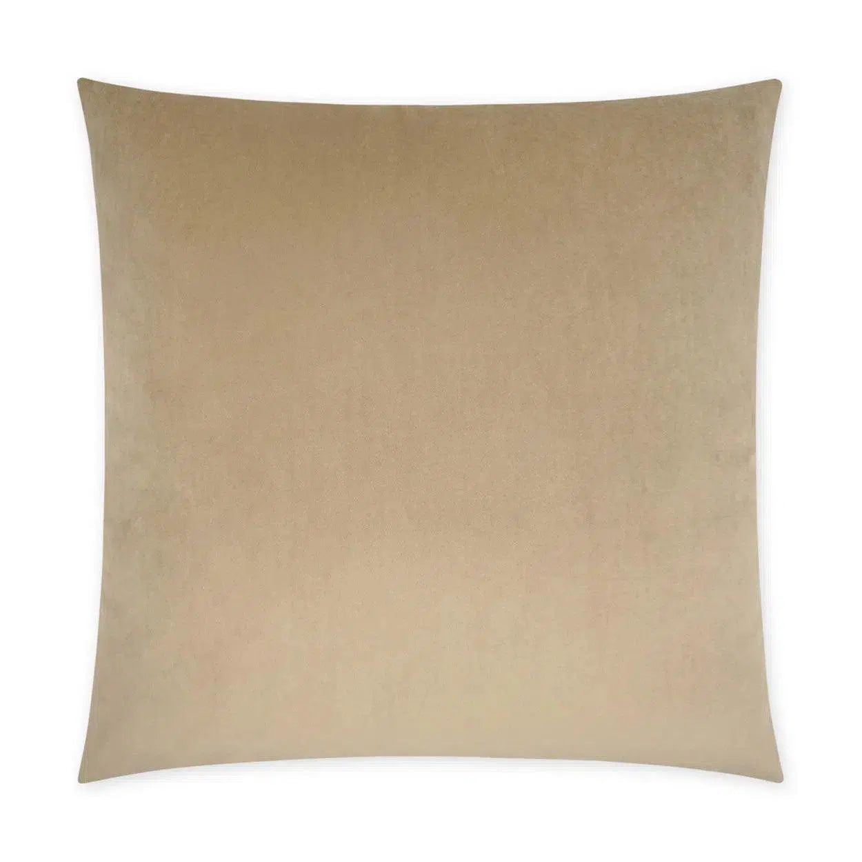 Posh Duo Latte Solid Tan Taupe Large Throw Pillow With Insert