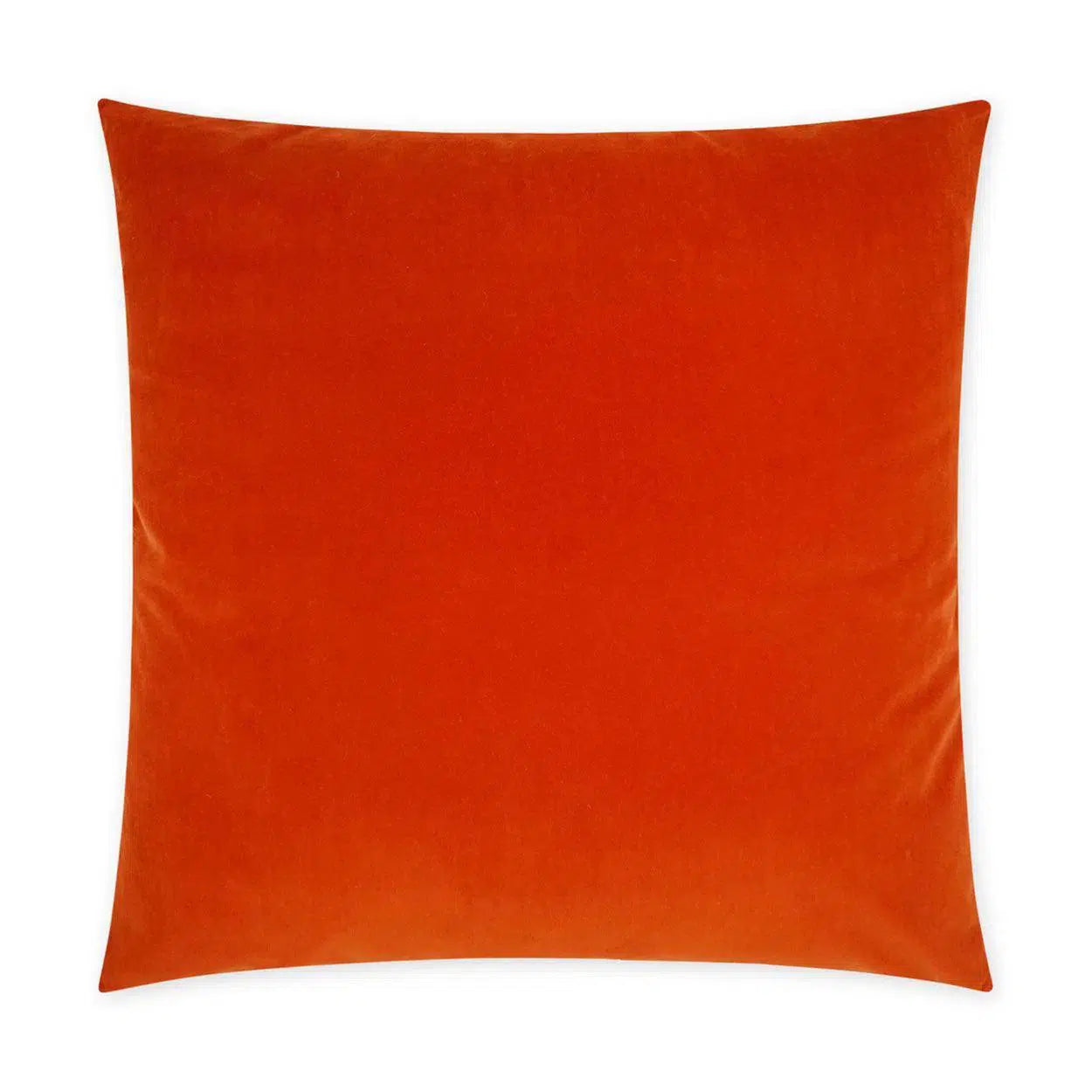 Posh Duo Orange Solid Orange Large Throw Pillow With Insert