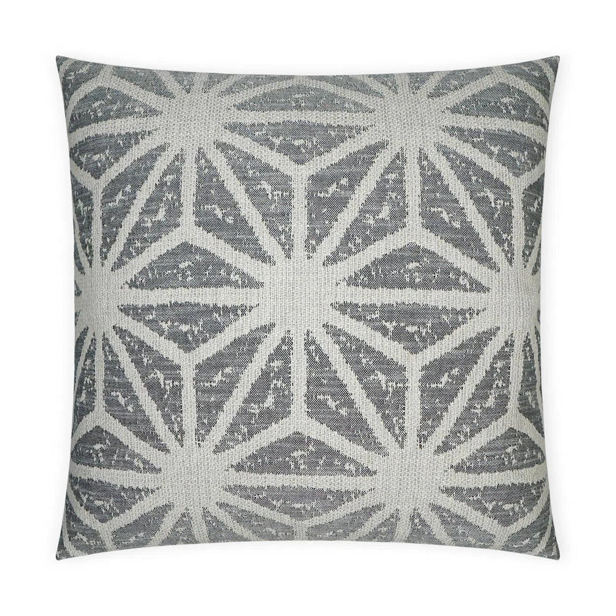 Solazzo Charcoal Geometrical Grey Tan Taupe Large Throw Pillow With Insert