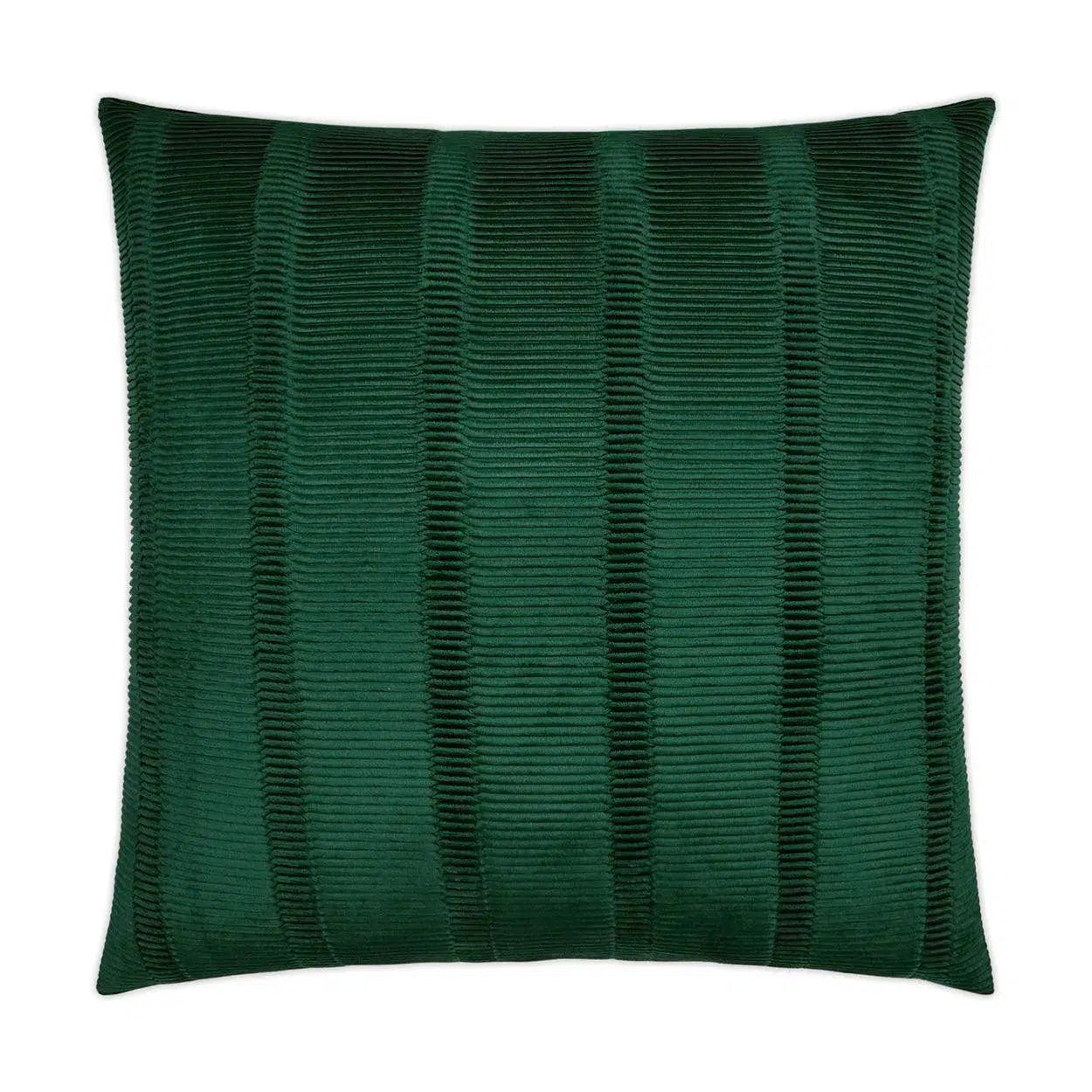 Upstate Emerald Solid Textured Green Large Throw Pillow With Insert