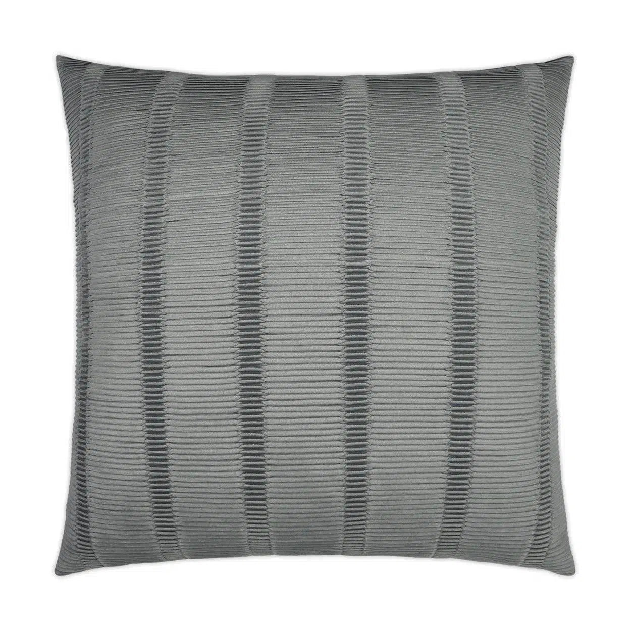 Upstate Silver Textured Grey Silver Large Throw Pillow With Insert