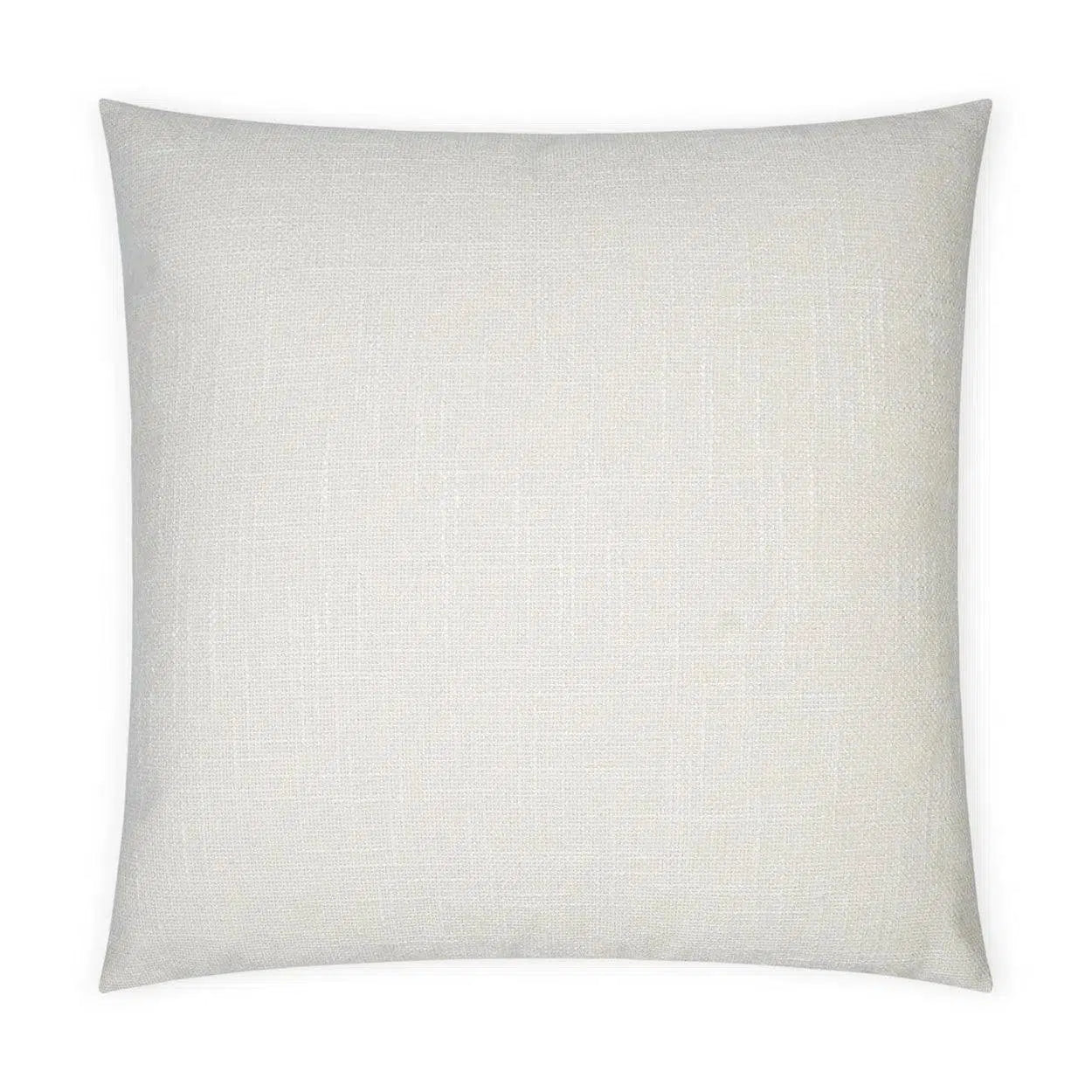 Zareen Vanilla Solid Textured Ivory Large Throw Pillow With Insert