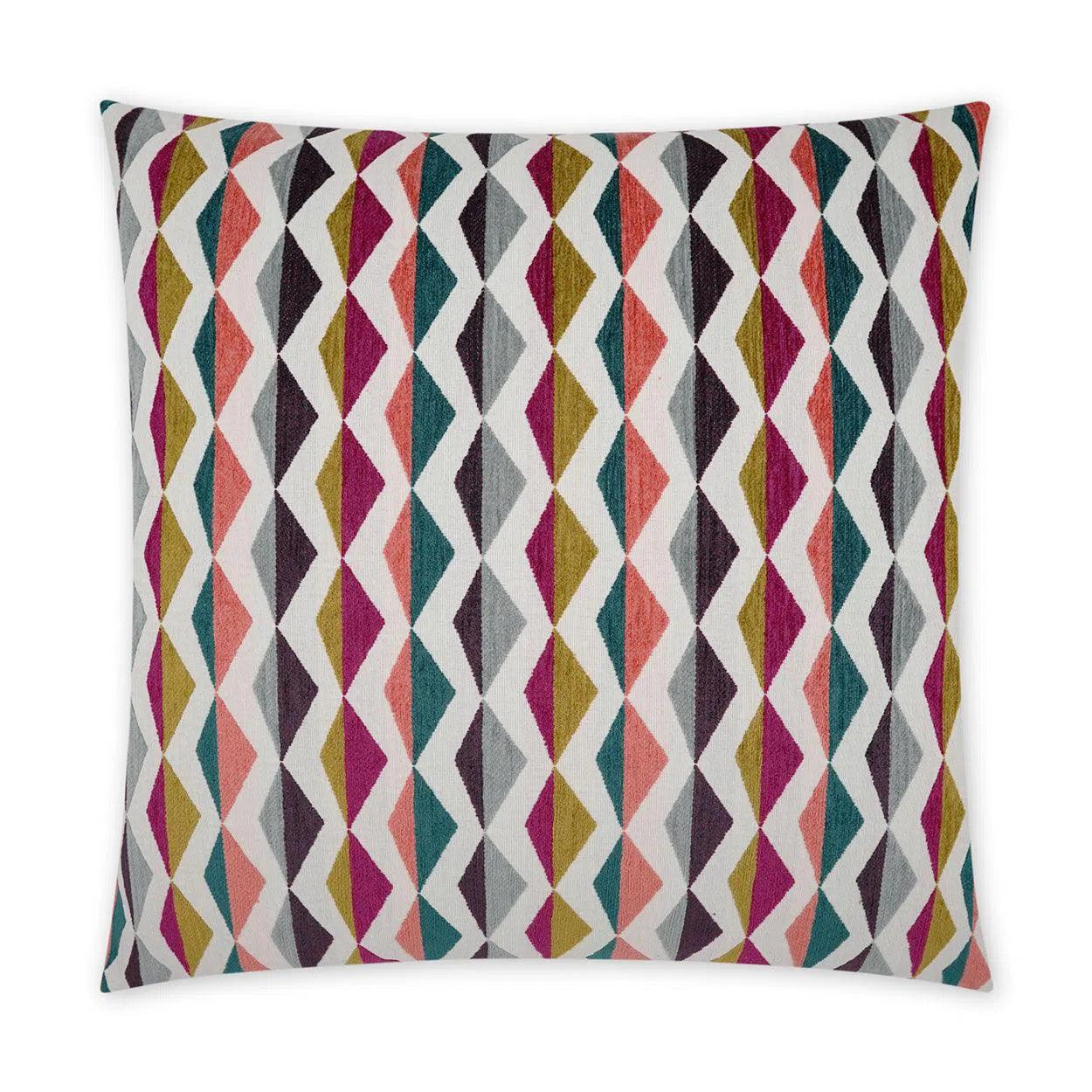 Zefferina  Geometric Multi Color Large Throw Pillow With Insert